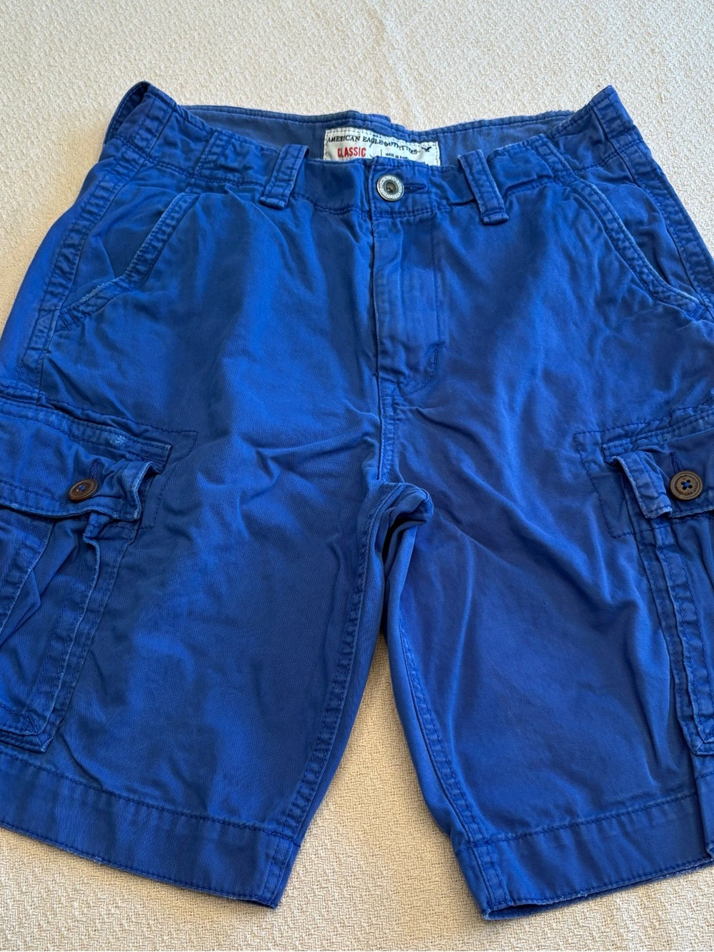 American Eagle Men’s 30 Cargo Shorts Blue